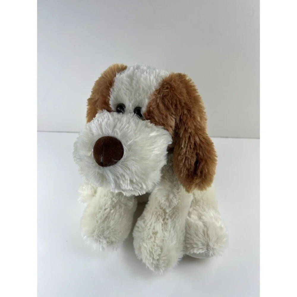 Aurora World Stuffed Animal Plush Hound Dog Two Toned Puppy 11” Sitting Dog Gift